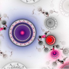 FRACTAL ART DESIGN GREETING CARD Forming Mandalas